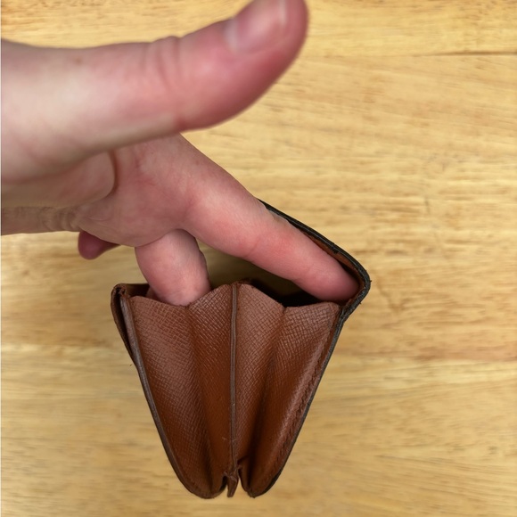 Louis Vuitton Brown Monogram Coin Pouch Change Purse Vintage - Picture 9 of 15